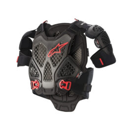 Alpinestars A-6 Chest Protector - Black Anthracite Red - Size XS/S