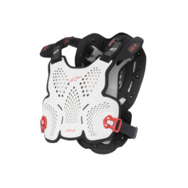 Alpinestars A-1 Roost Guard - White Black Red - Size XL/2XL
