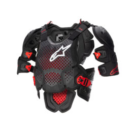 Alpinestars A-10 V2 Full Chest Protector - Anthracite Black Red - Size XS/S