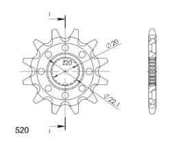 SuperSprox Front MX Grooved CST-1590-14 AP-A34 JTF1590 SC