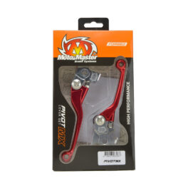 Moto-Master Pivot MX Lever Set - Forged Red - Honda CRF450R (2021-) - 101743