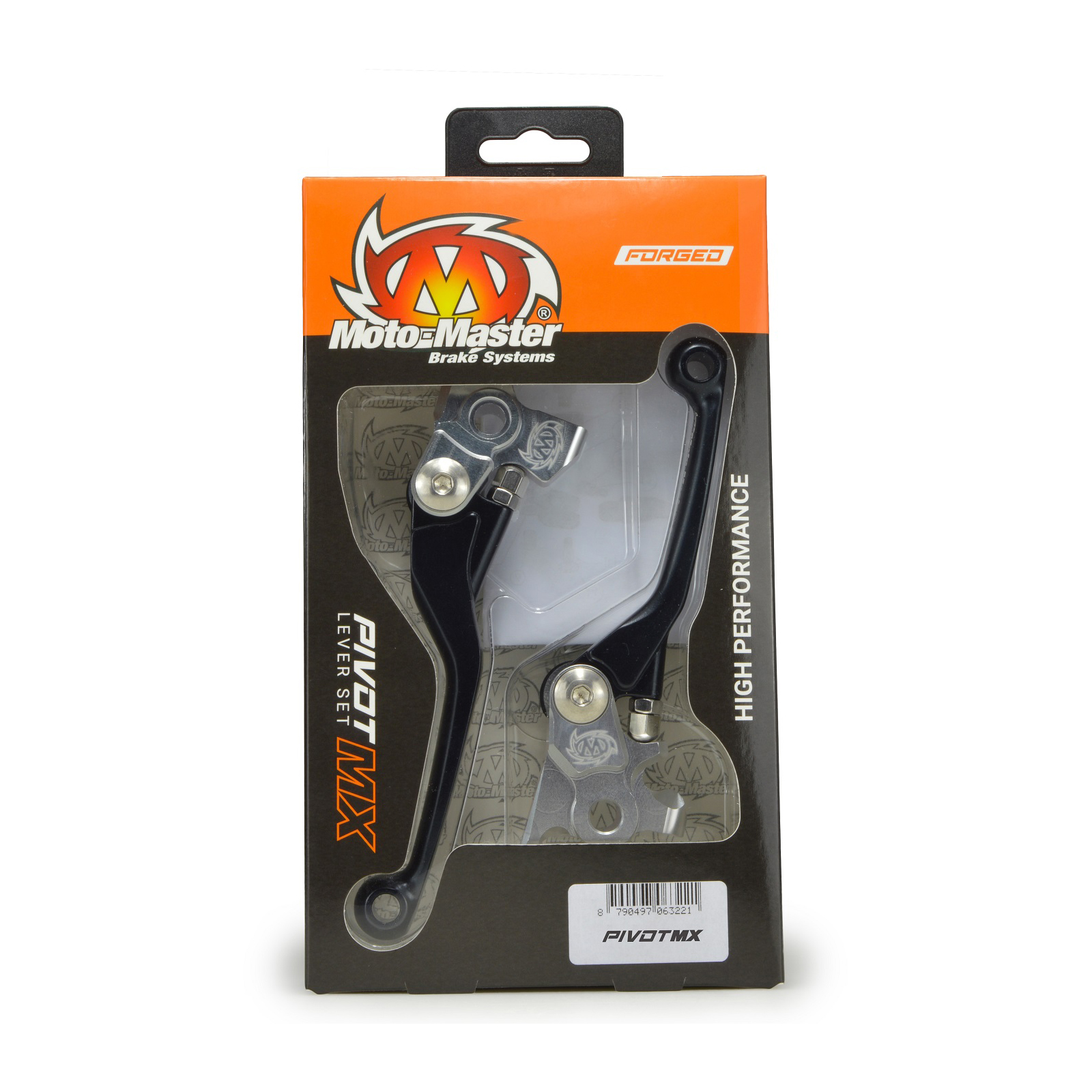 Moto-Master Pivot MX Lever Set - Forged Black - GasGas/Husqvarna (Braktec) - 101782