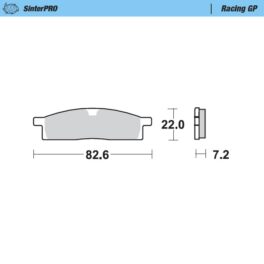 Moto-Master Racing GP SinterPRO Brake Pads - 91212