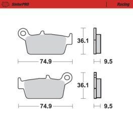 Moto-Master Racing SinterPRO Brake Pads - 91811
