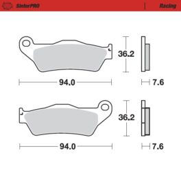 Moto-Master Racing SinterPRO Brake Pads - 93011