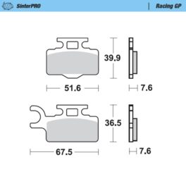 Moto-Master Racing GP SinterPRO Brake Pads - 94112