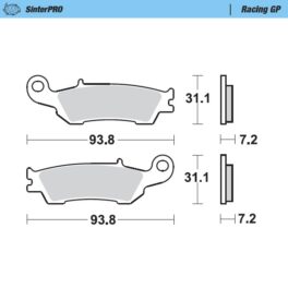 Moto-Master Racing GP SinterPRO Brake Pads - 94912