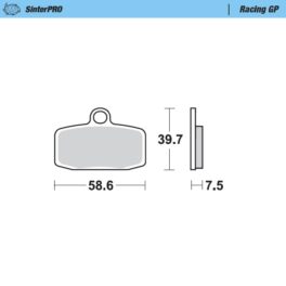 Moto-Master Racing GP SinterPRO Brake Pads - 97412