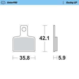 Moto-Master Racing GP SinterPRO Brake Pads - 99412
