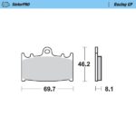 Moto-Master Racing GP SinterPRO Brake Pads - 99912