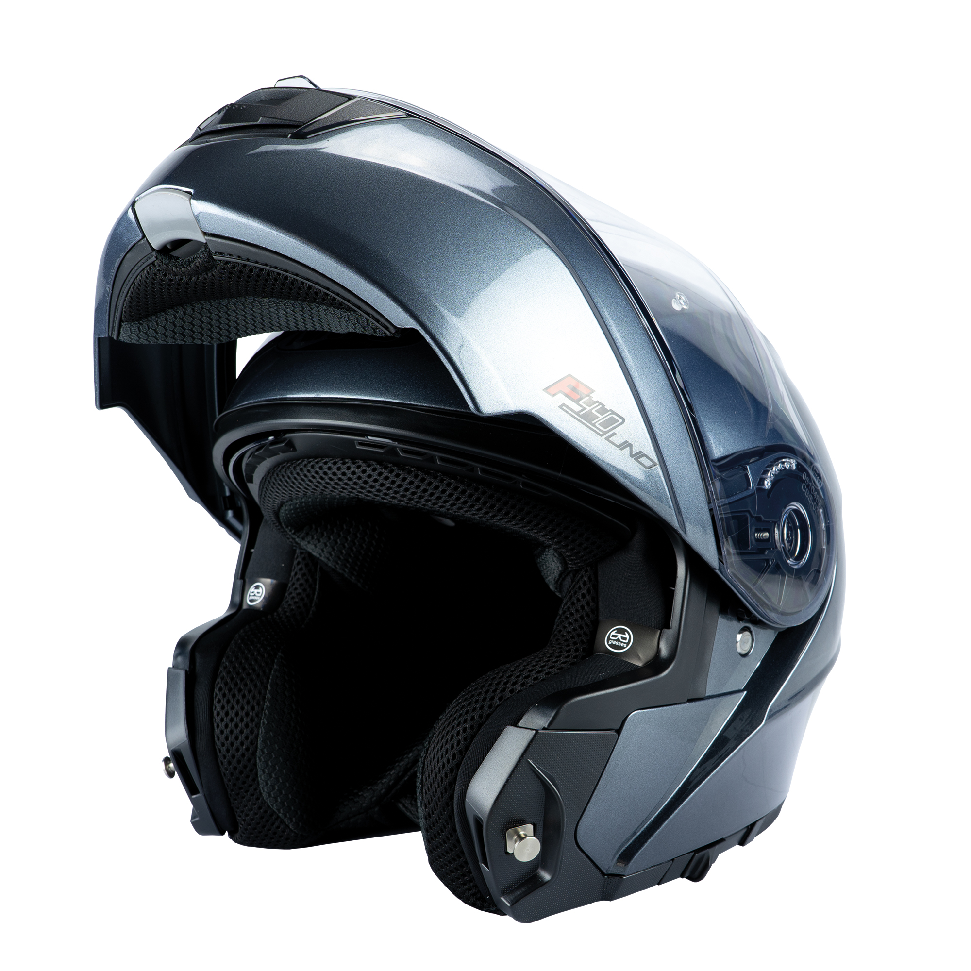 Nitro F440 DVS Gun Metal Gloss Helmet - XS-54 - Image 3