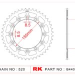 Sprocket Rear RK-B4406-41 JTR245/2 AFAM 12323 8.5mm mount holes
