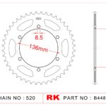 Sprocket Rear RK-B4489-37 JTR846 Afam 12304