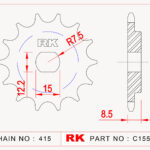 Sprocket Front RK-C1556-11 JTF 1556 AFAM 94124-11