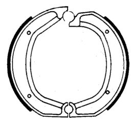 FERODO FSB765 Brake shoe set / 515 / VB230