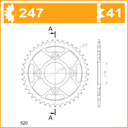 Sprocket Rear JTR 247-41 AFAM 10406