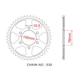 Sprocket Rear RK-B6828-41 JTR816-41 14902-41