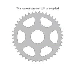 Sprocket Rear CHT2015-42EC Alloy RK-B4596-42 JTR2453 Afam 10501