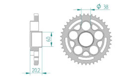 2099-45 SPROCKET REAR AFAM 50800-45 *525 *pitch Sprox 733-525