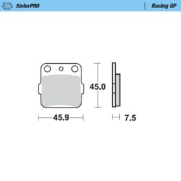 Moto-Master Racing GP SinterPRO Brake Pads - 91412