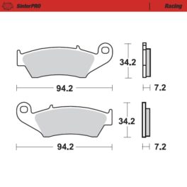 Moto-Master Racing SinterPRO Brake Pads - 93411