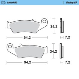 Moto-Master Racing GP SinterPRO Brake Pads - 93412